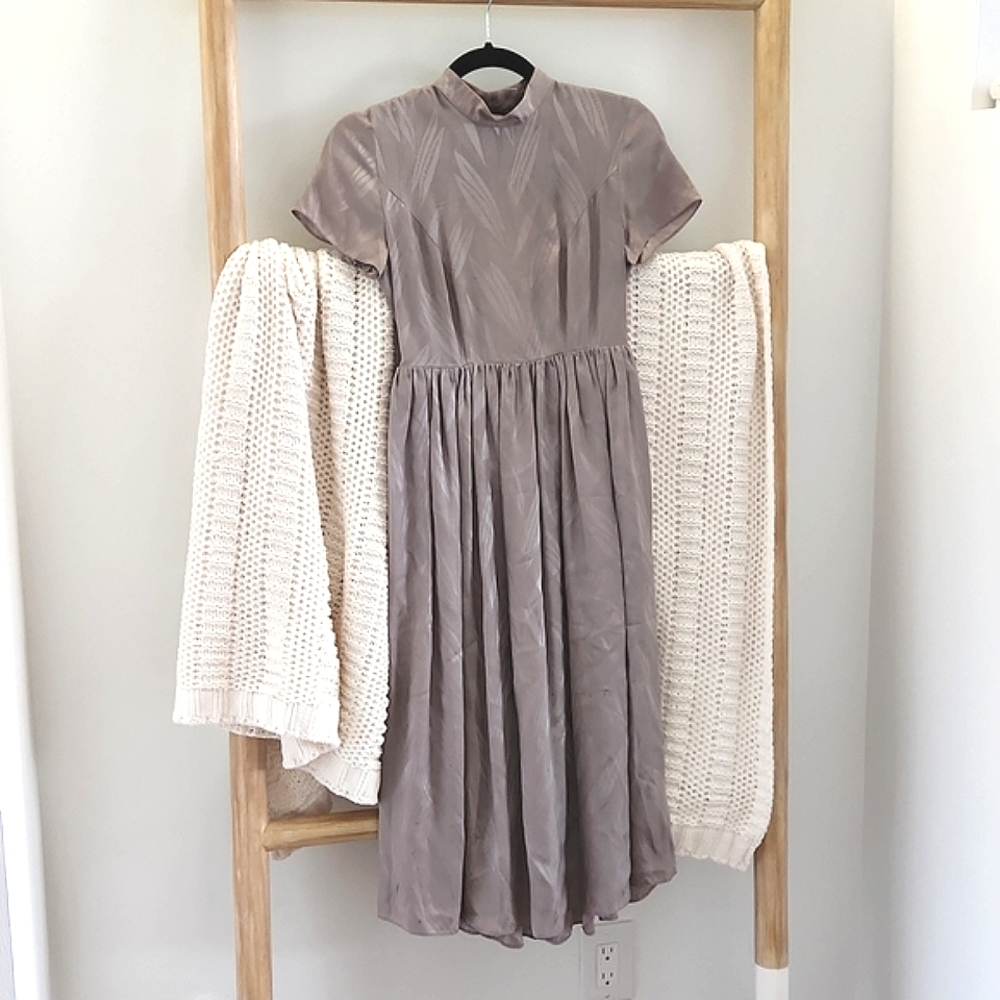 Topshop Backless Empire Line Midi Dress Size 4